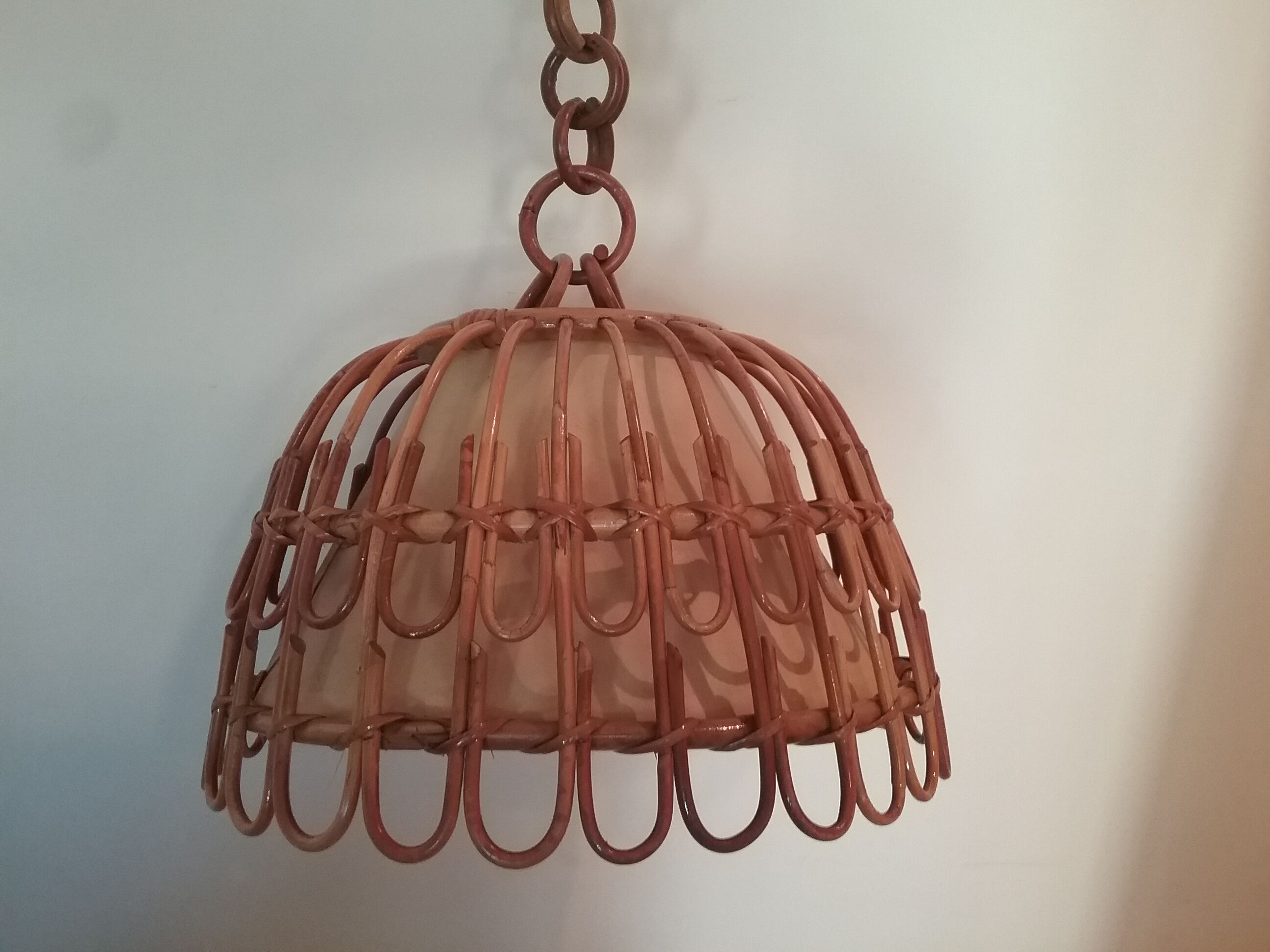Vintage rattan hanging