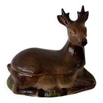 Terrine box zoomorphic deer Michel Caugant