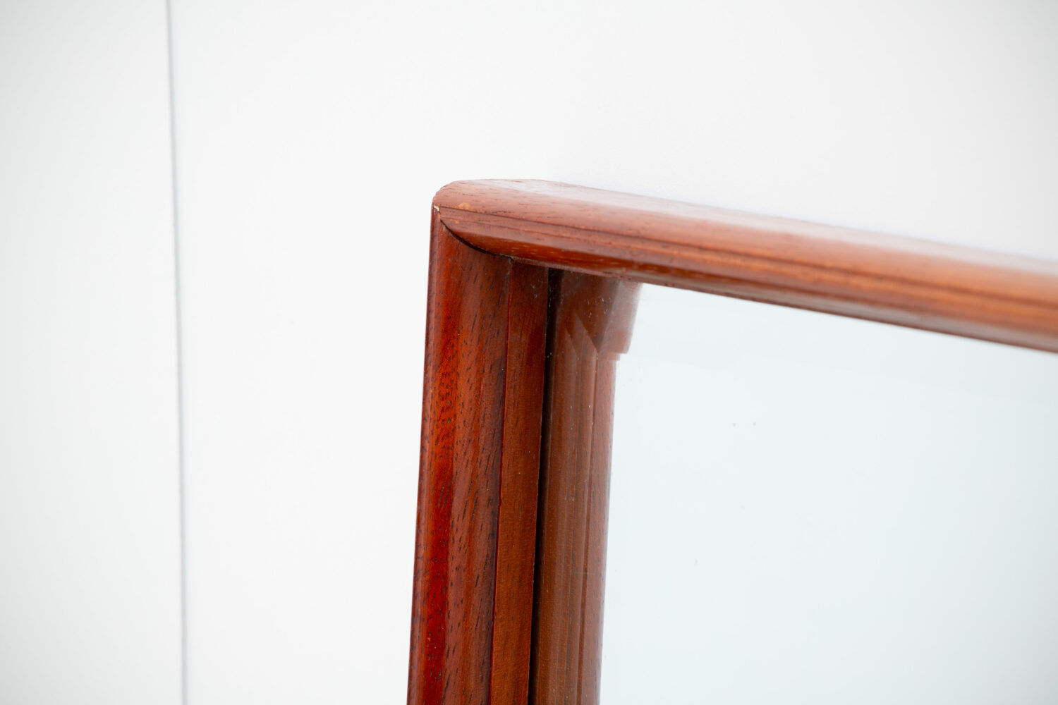 Scandinavian rectangular teak mirror, 1960