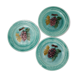 Set of 3 old slurry plates