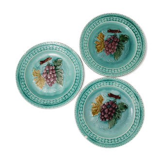 Set of 3 old slurry plates