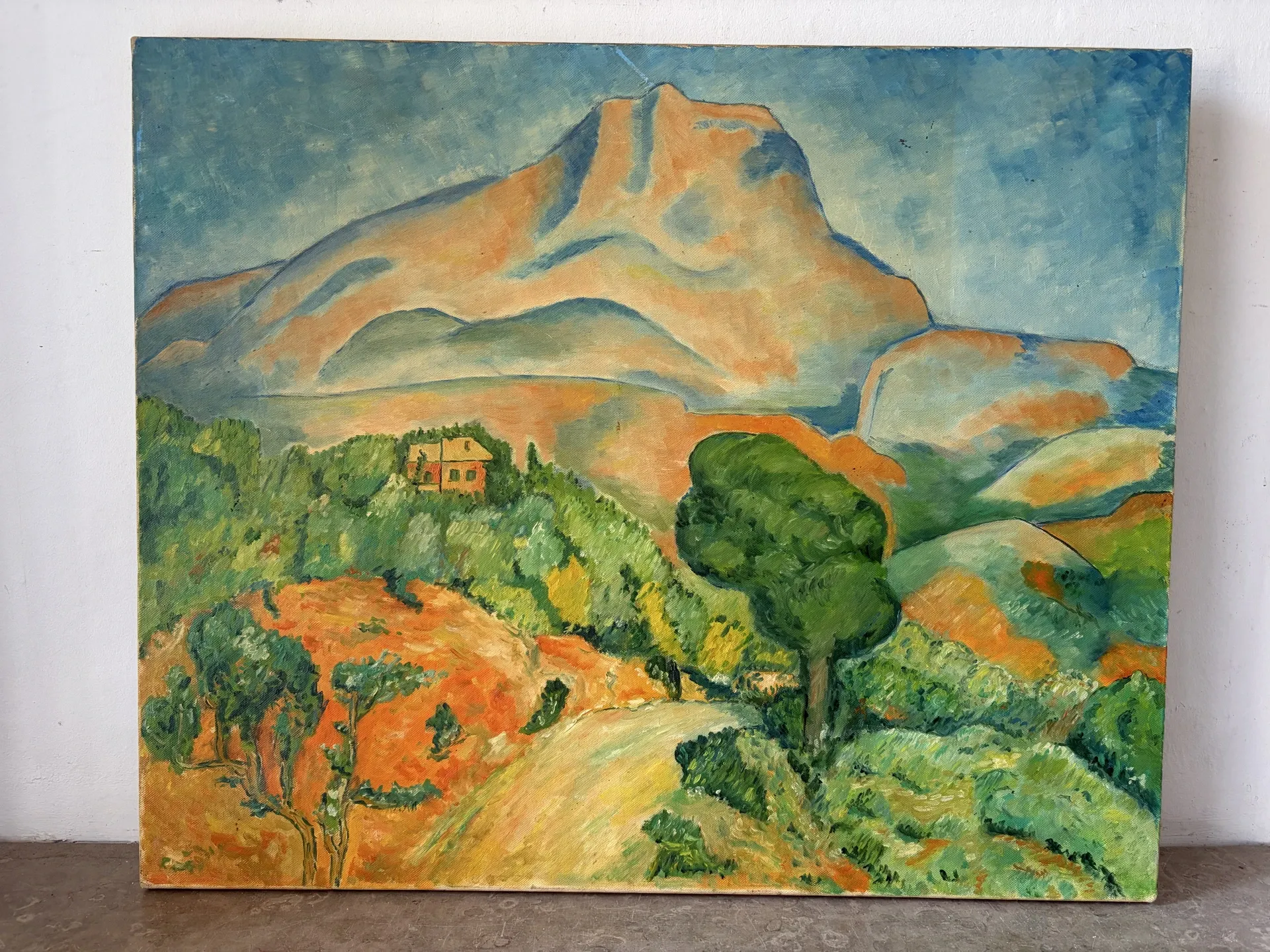 Route of the St Victoire Mountain, oil on canvas