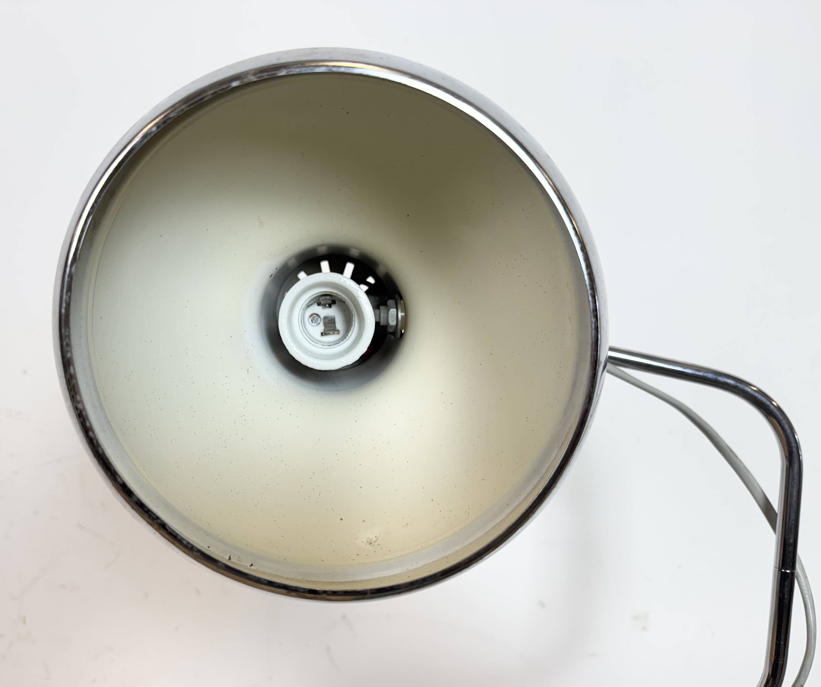 Lampe de bureau industrielle marron, années 1970