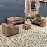 De Sede Ds44 3zit, 2zit, 1zit + poef Buffel leder 5mm NECK