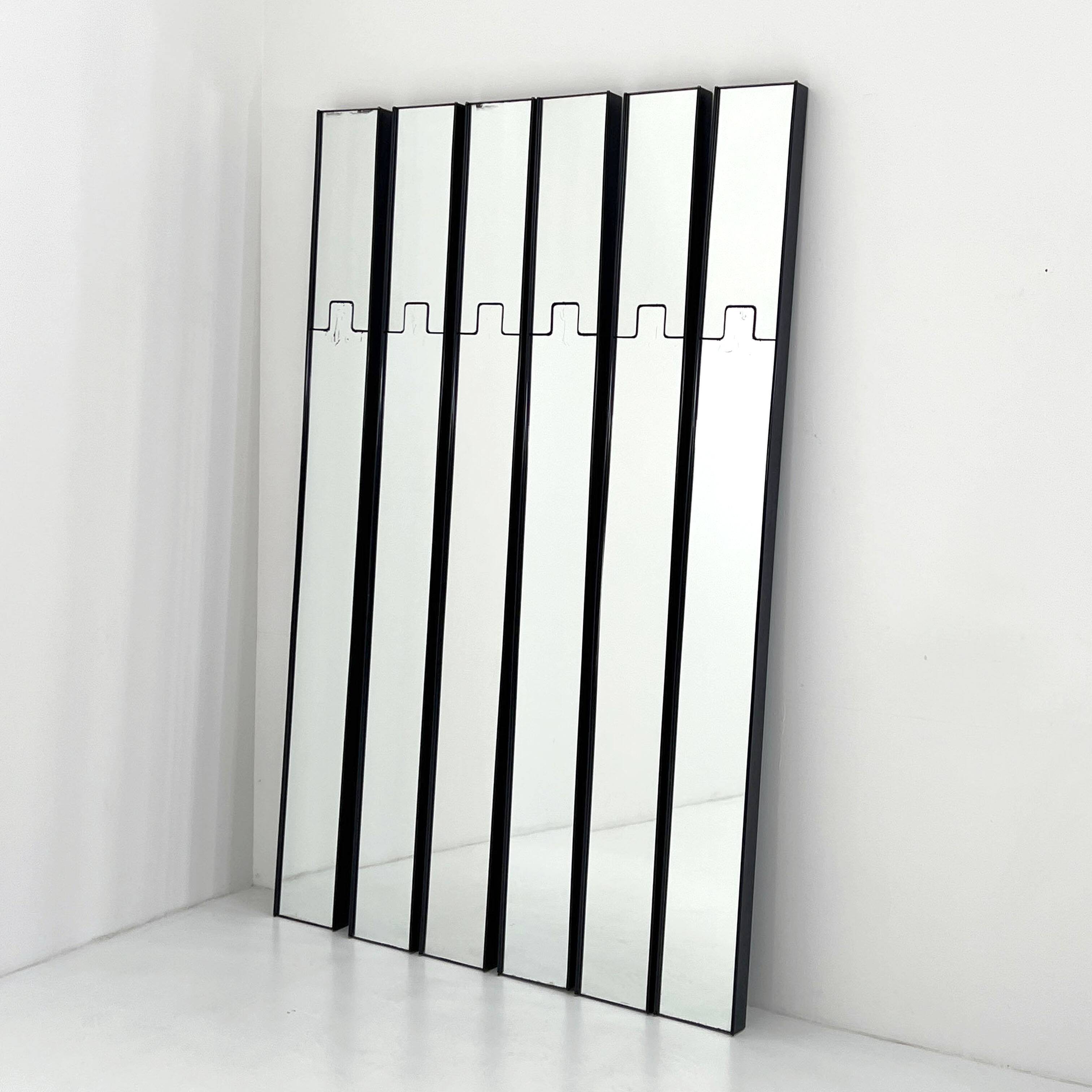 Lot de miroirs / portemanteaux Gronda par luciano Bertoncini pour Elco, 70