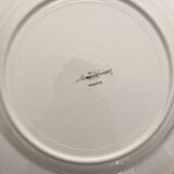 5 Sarreguemines ivory scalloped earthenware dinner plates