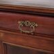 Low antique sideboard - hand polished mahogany - fixed shelves - 1880s