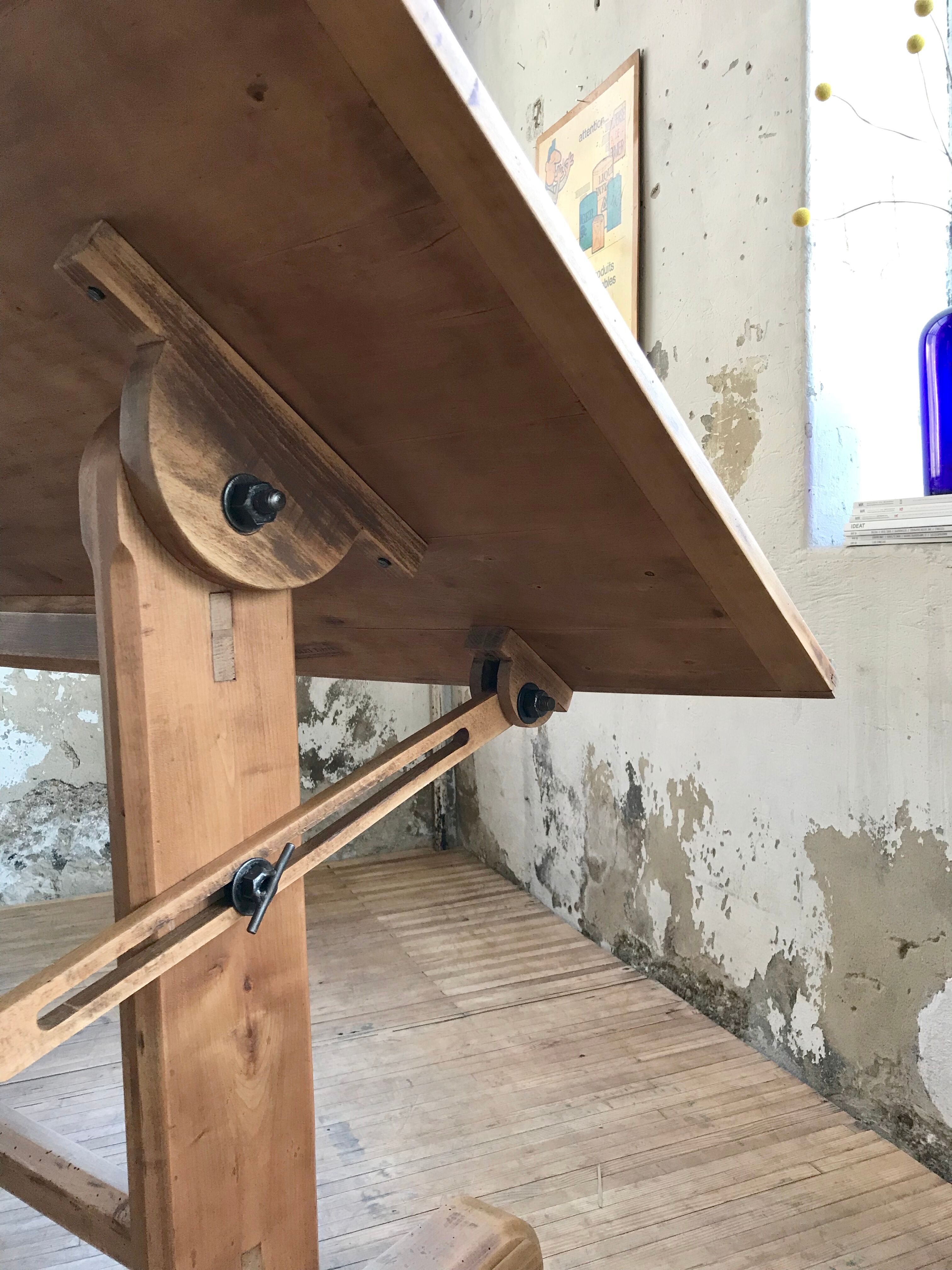 Architect wooden table