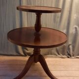 Round server with 2 trays