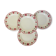 4 vintage flat plates Céranord St amand model Monique 2103152