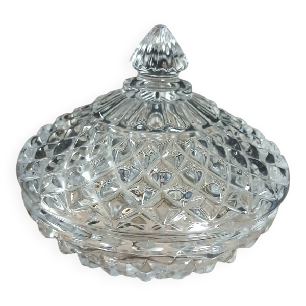 Sucrier ancien en cristal d'Arques