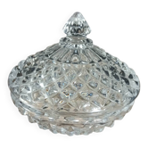 Sucrier ancien en cristal d'Arques 