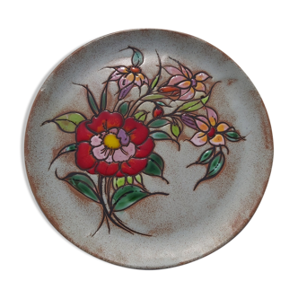 Vallauris enamelled plate