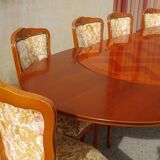 Oval table, Regency style, integrated extensions