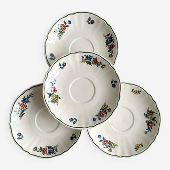 4 saucers - Alt Strassburg cups.