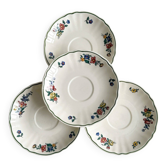 4 saucers - Alt Strassburg cups.