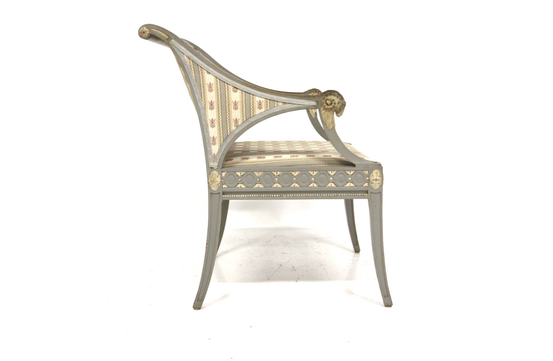 Set of 4 "Gustavian style" armchairs Lysberg & Hansen A/S, Bredgade, København, Denmark, 1920