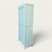 Armoire parisienne vintage bleu vert grisé