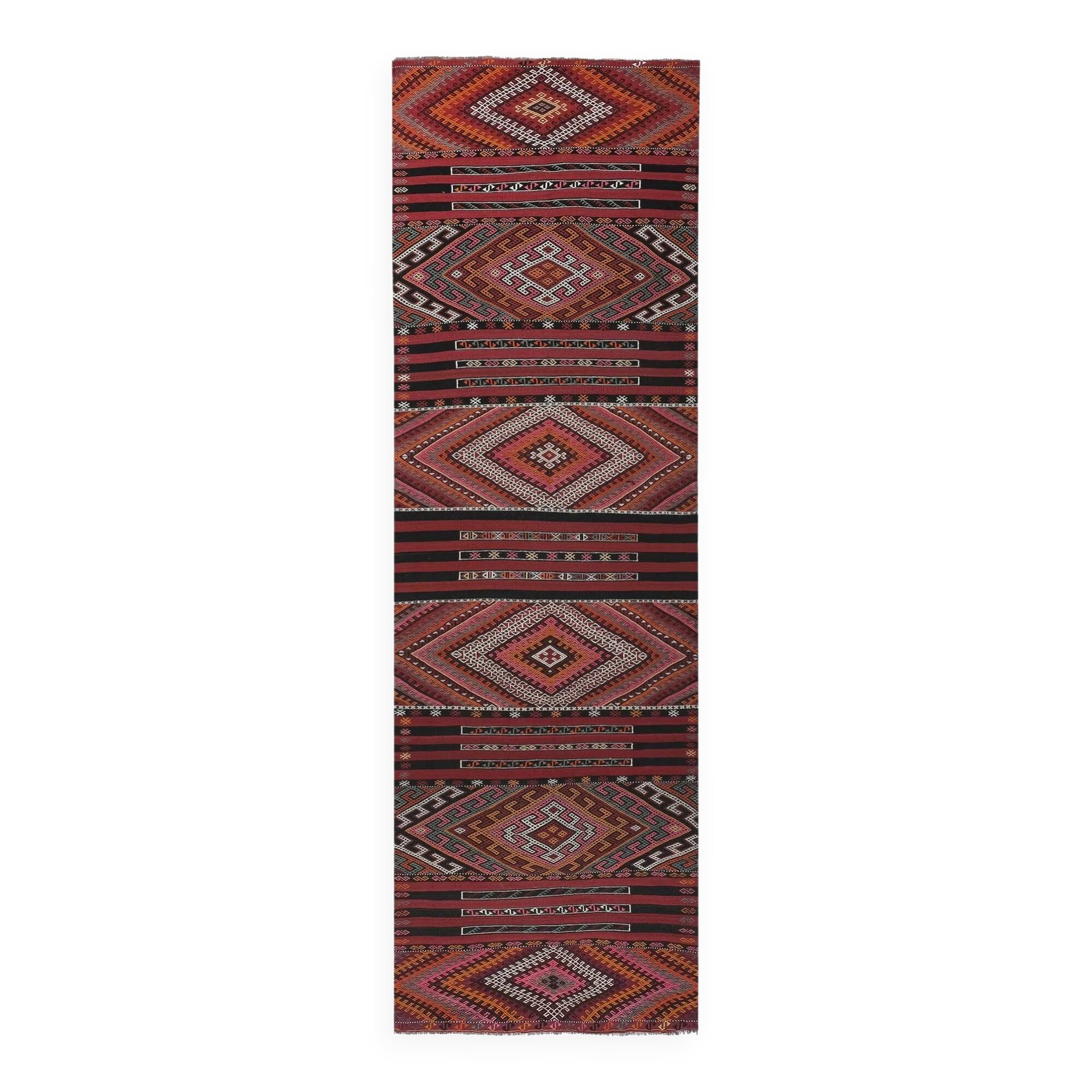 Tapis de couloir turc vintage
