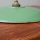 Green saucer pendant light