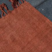 5x10 Burnt Orange Designer Vintage Oushak Kilim Rug, 164x305 Cm