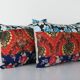 Set of 2 vintage Turkish cushion covers 38x56 cm
