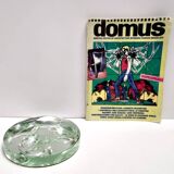 Cendrier en verre dépoli vert Nil par Max Ingrand pour Fontana Arte, Italie