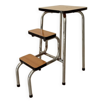Vintage formica stepladder stool from the 70s/80s