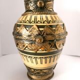 Old Moroccan vase of SAFi signed DBILA SAAD