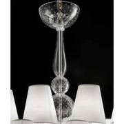 Chandelier en verre de Murano transparent par Simoeng pour Simoeng
