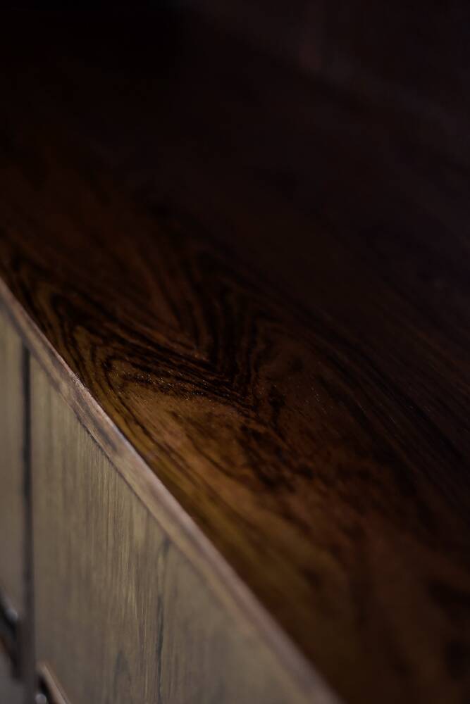 Buffet haut vintage scandinave moderne en palissandre avec bar par Æ. Jensen & T. Mølholm