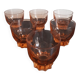 Lot de 6 petits verres rose