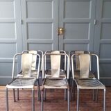 6 Tolix bistro chairs