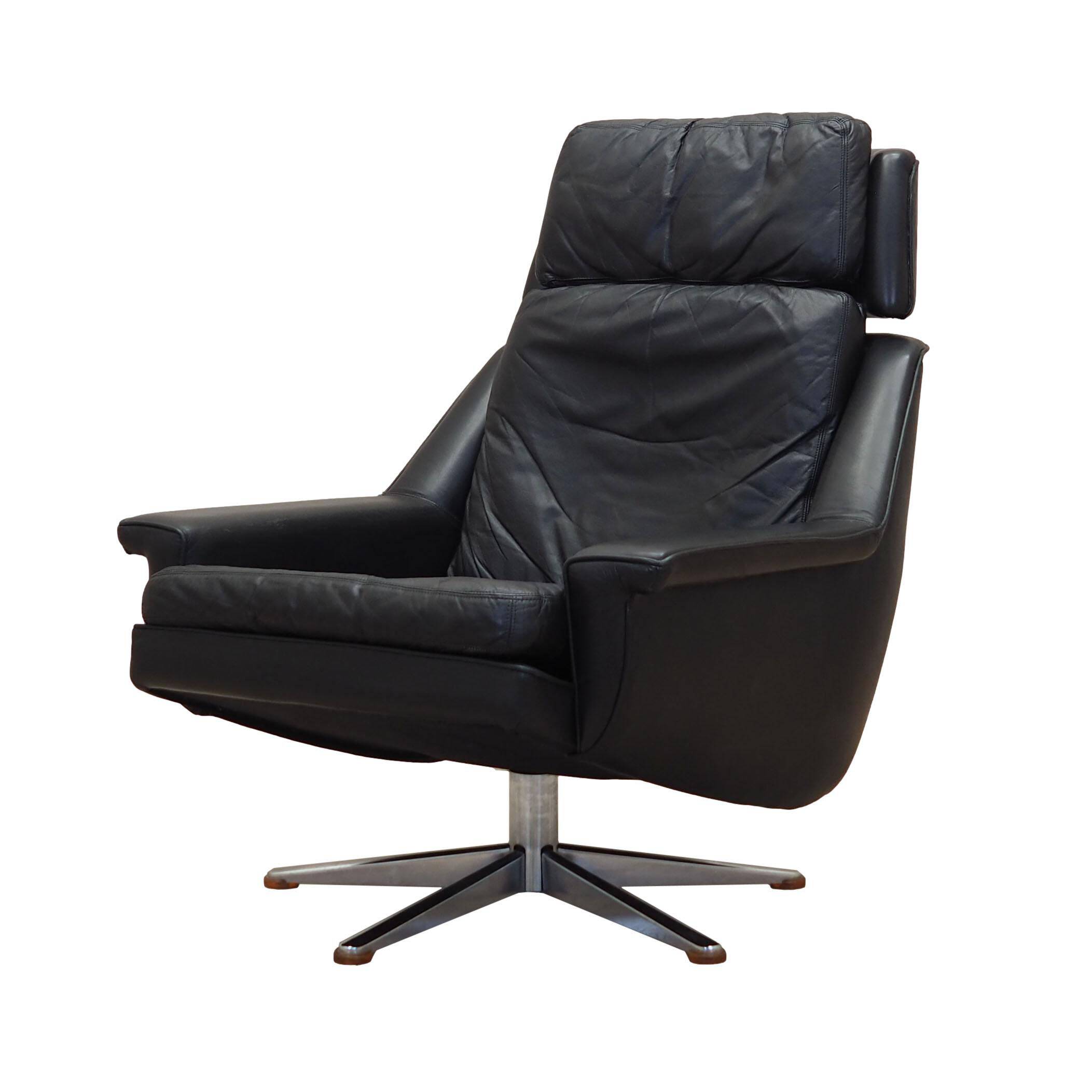 Swivel armchair, Danish design, 1970s, designer: Werner Langenfeld, manufac