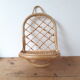 Fluted rattan shelf