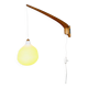 Model 705 Wall Lamp In Teak And Opaline Glass By Uno & Östen Kristiansson For Luxus, Sweden 1960S