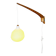 Model 705 Wall Lamp In Teak And Opaline Glass By Uno & Östen Kristiansson For Luxus, Sweden 1960S