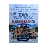 Affiche cinéma originale "Papy fait de la résistance" Jugnot, Balasko, Clavier