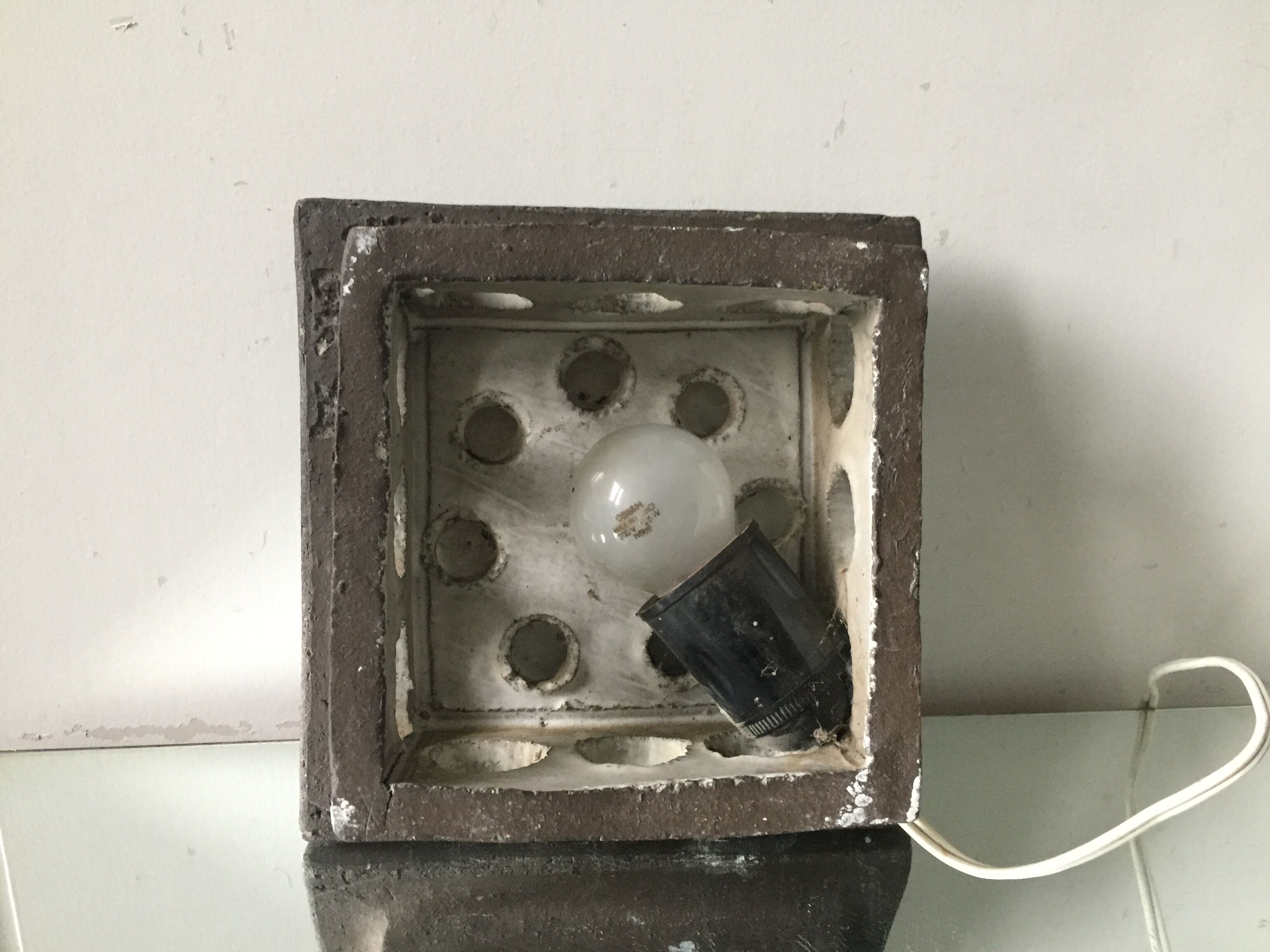 Danish Ceramic 1970’s Wall Lamp