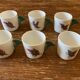 6 Hand Painted Limoges Porcelain Cups and Saucers