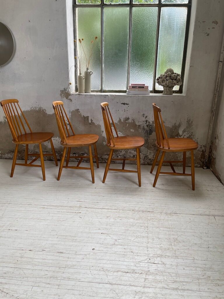 4 Scandinavian chairs Sweden Stolfabrik