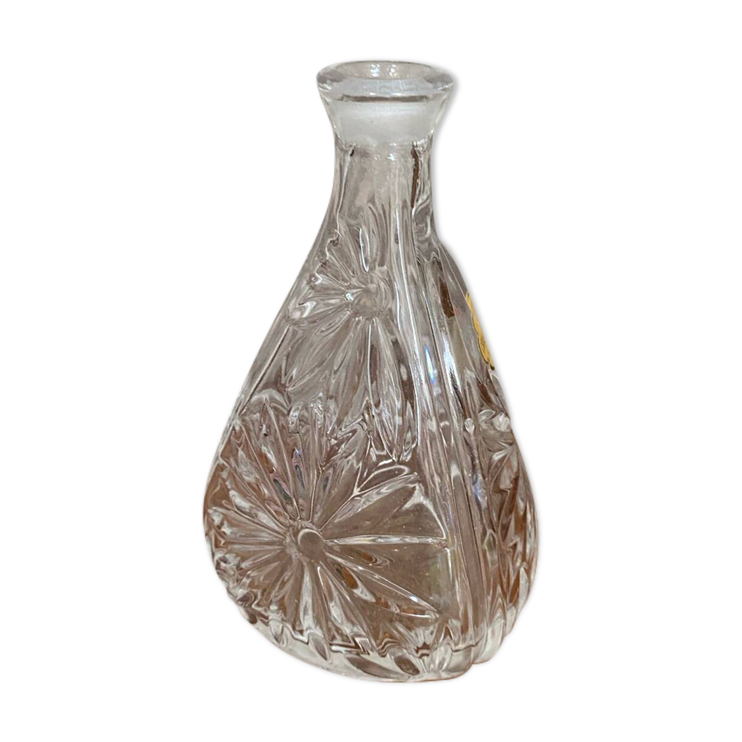 Antique Bavarian Crystal Liqueur Decanter Vintage Cut Crystal #B667
