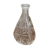Ancienne carafe à liqueur en cristal de Bavière taillé