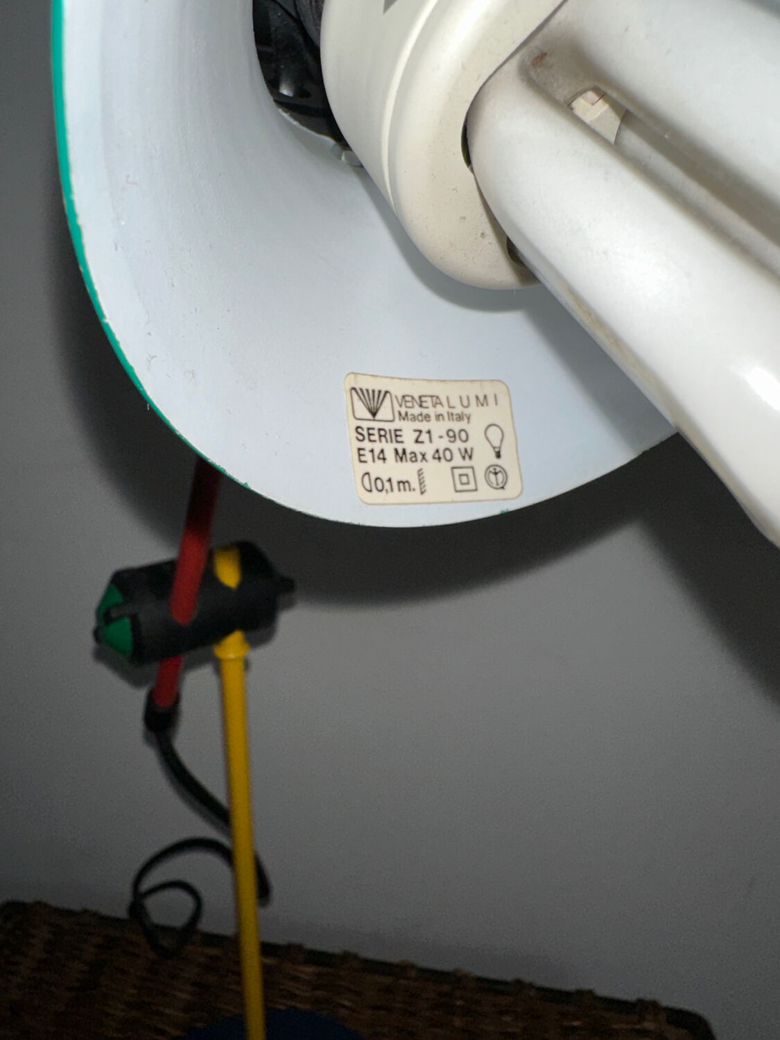 Vintage veneta lumi lamp