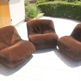 Set of 3 airborne "potato" fire chairs
