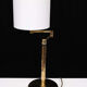 Brass swing arm desk lamp Deknudt 1970s