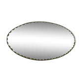 Miroir années 50 biseauté 40x20cm