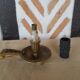 Bronze lamp foot candlestick candlestick cellar rat