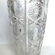 Carved crystal vase