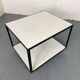 Table d'Appoint Roulante Mid-Century en Stratifié Blanc et Acier Noir par George Nelson pour Herman Miller, 1950s